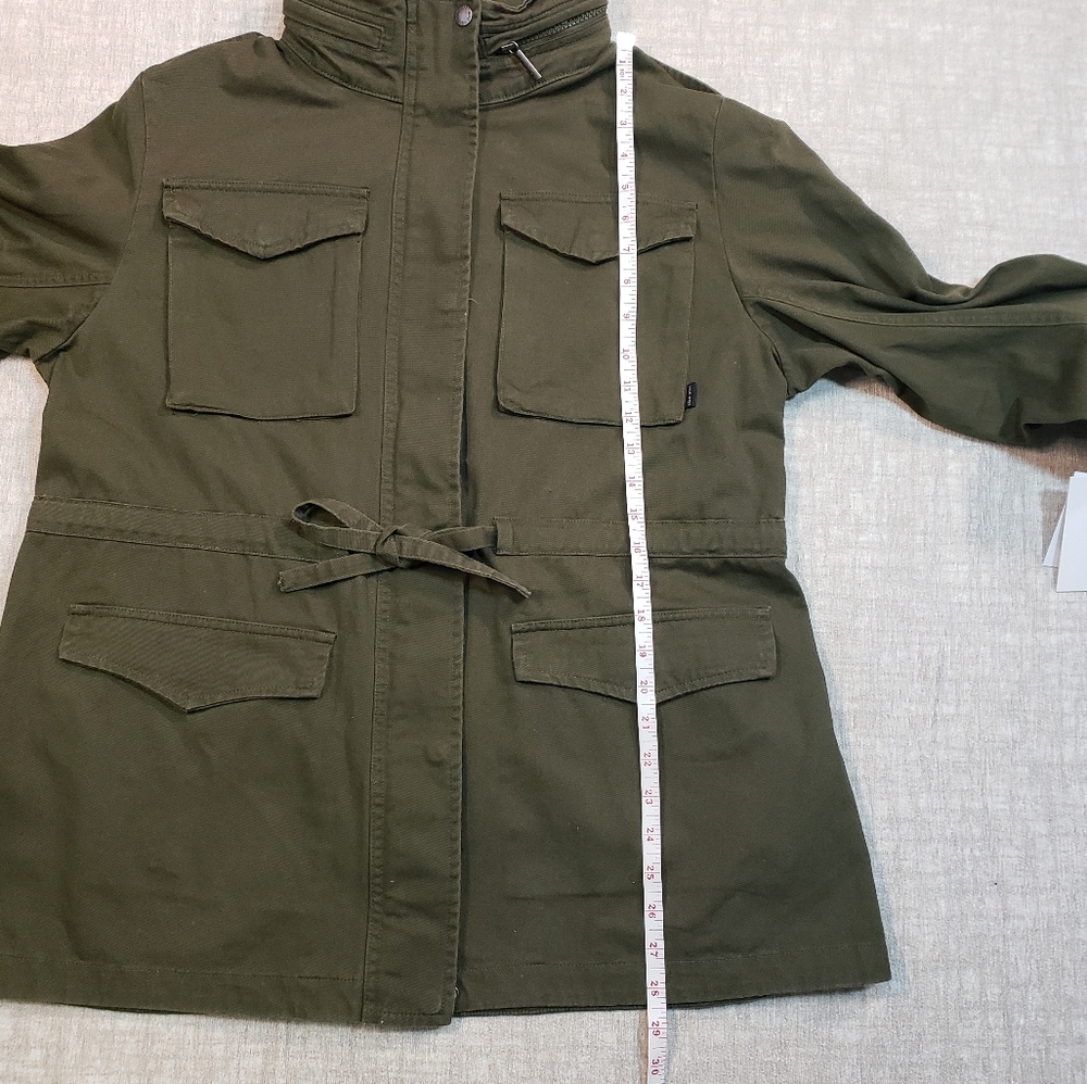 NWT Nine West Olive Green Cargo Utility Jacket Size XL - Picture 4 of 16